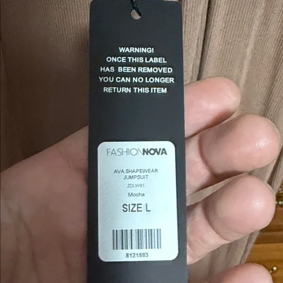 Fashion Nova Tan Jumpsuit - Picture 4 of 4